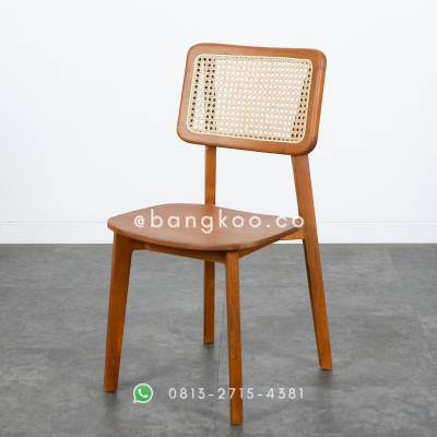 Kursi Makan Jati Rotan Kotak