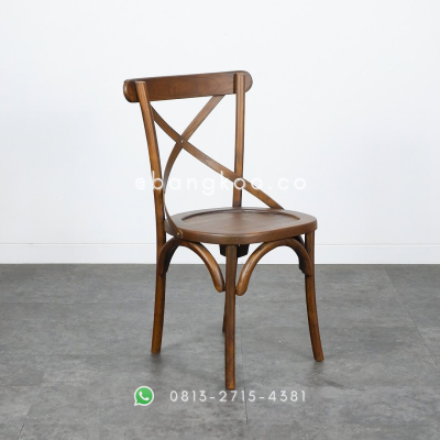 Kursi Makan Jati Silang