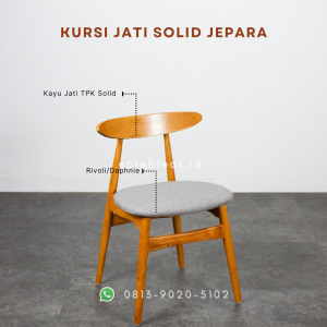 Kursi Makan Jati Bulan