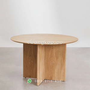 Meja Bulat Jati X