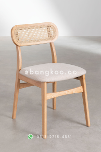 Kursi Makan Jati Ropan Rotan Jok