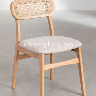 Kursi Makan Jati Ropan Rotan Jok