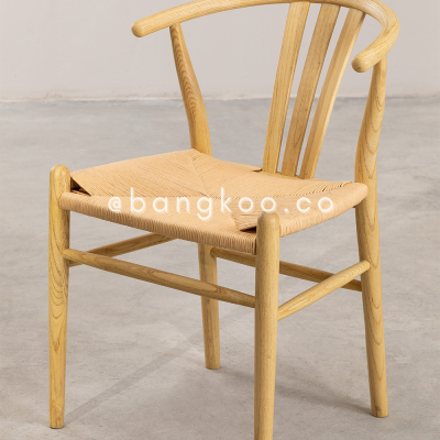 Kursi Makan Jati Wishbone