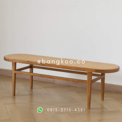 Bench Minimalis Rotan