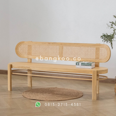 Bench Rotan Jati Senderan