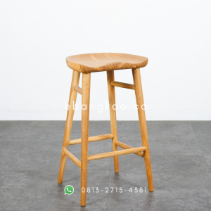 Kursi Bar Jati Kerang