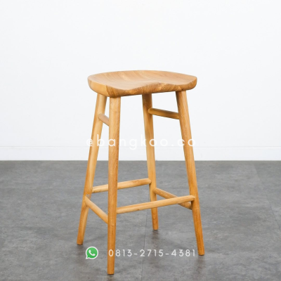 Kursi Bar Jati Kerang