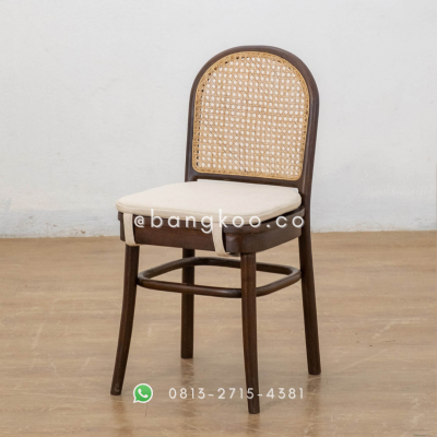 Kursi Makan Jati Rotan Gede