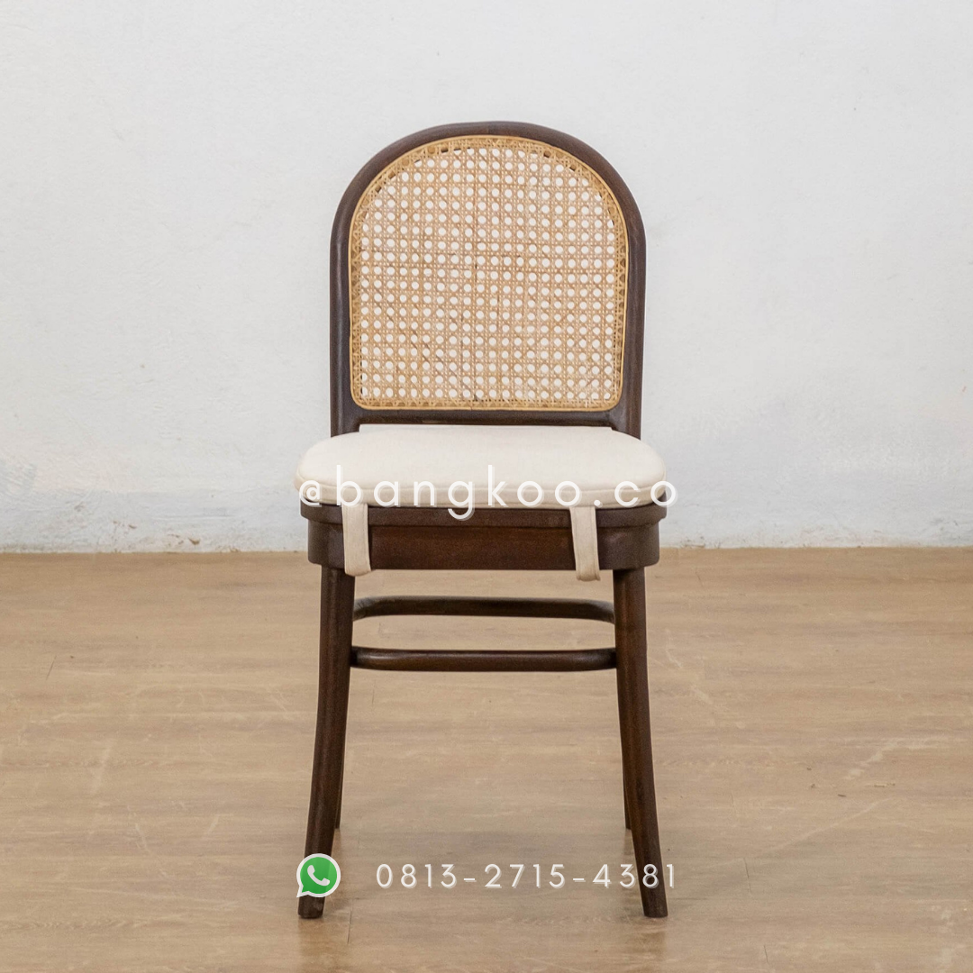 Kursi Makan Jati Rotan Gede