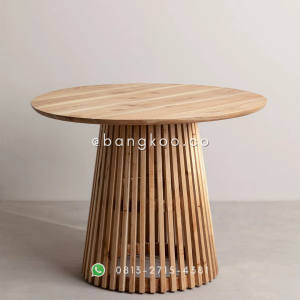 Meja Bulat Jati Jati